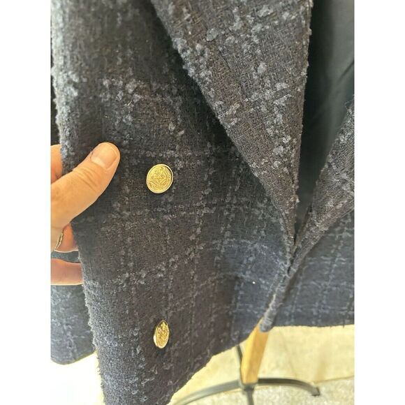 Lauren Conrad Women’s Navy Blue Lined Pea Coat Jacket Blazer WPockets XXL - Picture 6 of 10